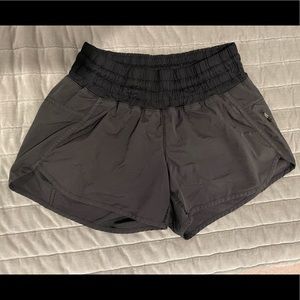 Black striped Lululemon Tracker Short